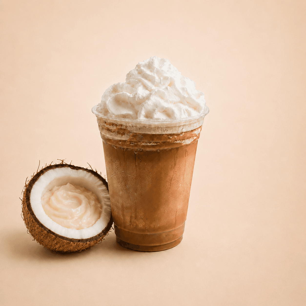 Coconut cream & coffee frappé